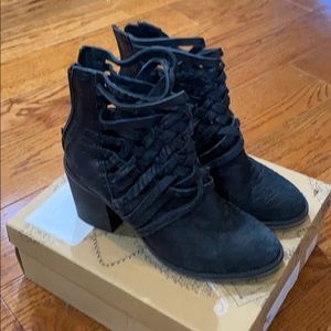 free people booties size 40 black/noir